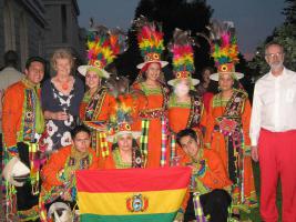 Bolivian Dance Troupe called Semillas de Bolivia entertained the Rotarians and their Guests.